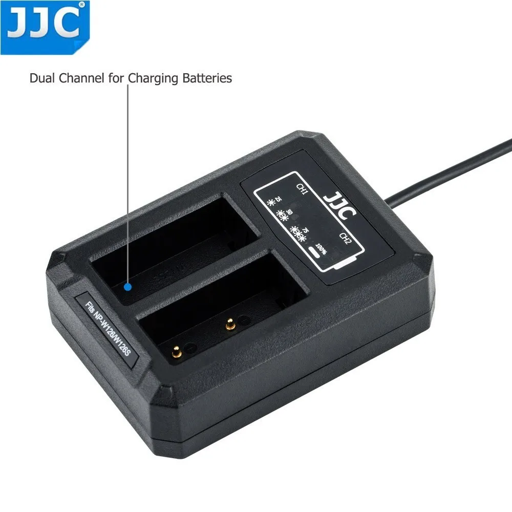 charger for smart band JJC USB Dual Battery Travel Charger for Fuji Fujifilm NP-W126 NP-W126S X-T3 X100F X-H1 X-Pro2 X-Pro1 X-T2 X-T1 X-T30 II X-T20 36v lithium battery charger