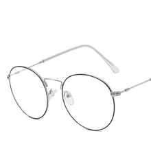 Новая классическая круглая оправа анти-синие очки оправа женские модные дикие голубые легкие блокирующие очки повседневные Простые компьютерные очки