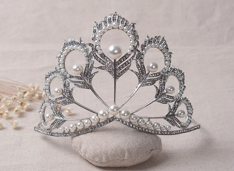 Мисс Вселенная Корона nova princesa Диана coroa де cristal e perola де cabelo Acessórios de casamento e тиара mikimoto Корона