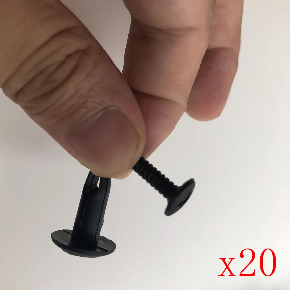 

20pieces Auto Fastener Clip Car Trunk Door Board Trim Mudguard Plastic for Ford