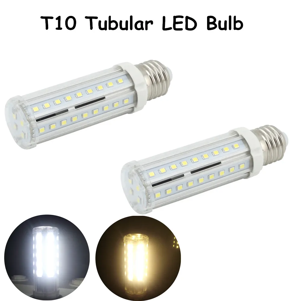 10 Вт средний винт База T10 Tubular светодиодные лампы e26 e27 свет мозоли кукурузы 60