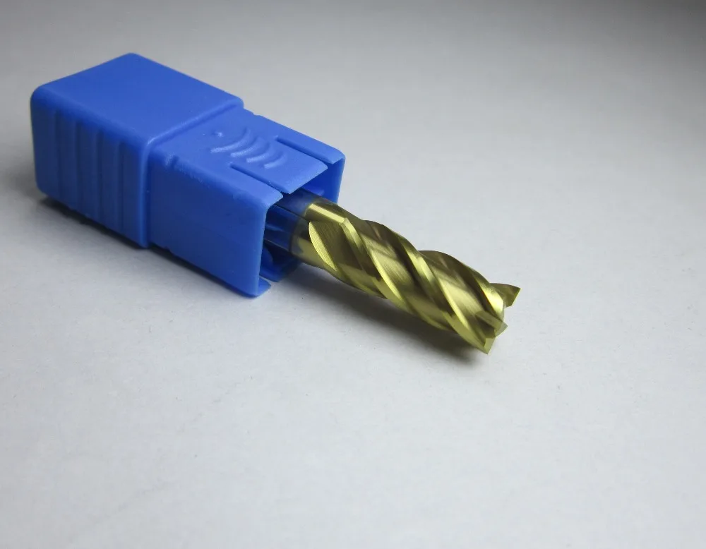 wholesale 4PCS 8mm HRC58 four 4 flutes tungsten carbide end mills CNC machine milling cutter