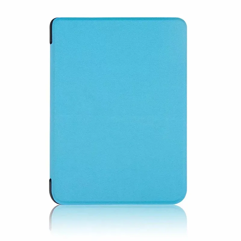 Ультратонкий умный чехол из искусственной кожи с рисунком на магните для kobo Clara N249, Прозрачный HD 6,0 электронные книги, защитный чехол+ пленка+ стилус - Цвет: Sky blue