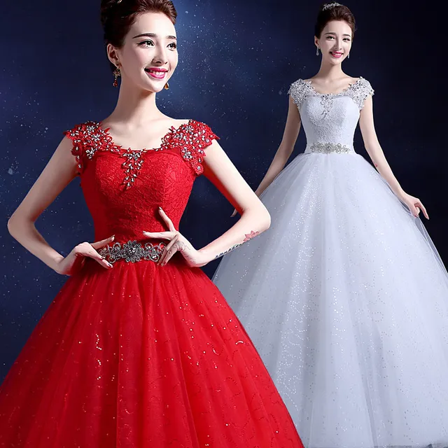2 color nuevo diseño de vestidos de novia 2017 de primavera y verano