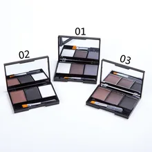 3 цвета бровей Макияж комплект Водонепроницаемый Тени для век для бровей Косметическая пудра составляют Палитры Для женщин Красота косметический-35