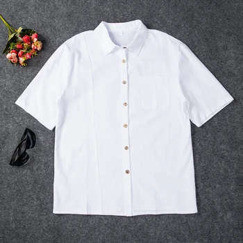 

High Quality 2019 New summer linen Shirt casual men's short sleeved shirts breathes Cool Hawaiian shirt loose European size
