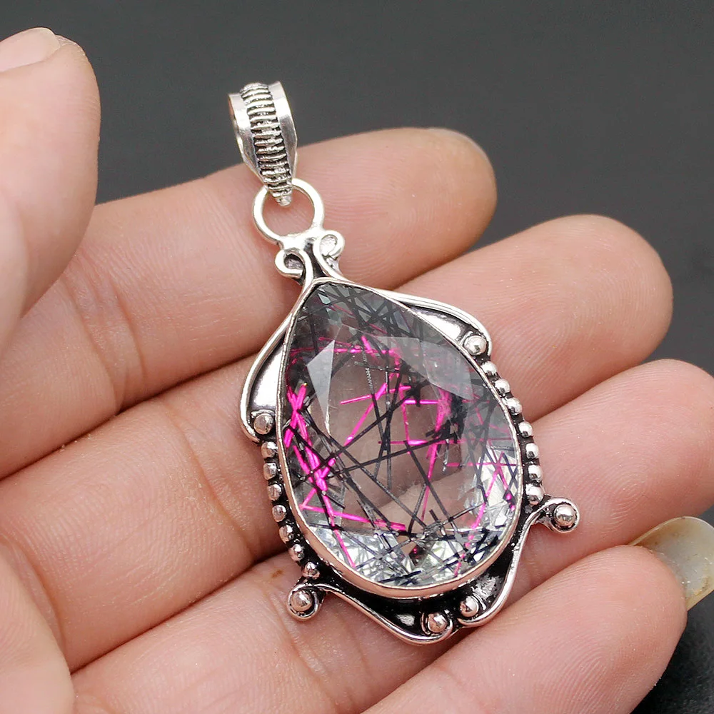 Женское ожерелье с подвеской из серебра 925 пробы|925 sterling silver charms|silver charm pendantcharm |