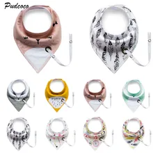 Брендовый слюнявчик для маленьких мальчиков и девочек, бандана-нагрудник, треугольный детский шарф, 8 цветов