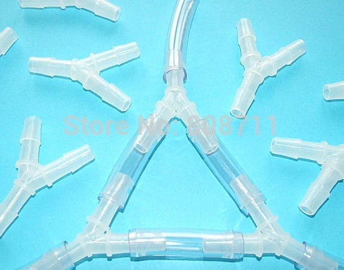 

10pcs/lot 6mm Plastic Barbed Connector, 3 way Y Elbow Tube Joiner, Hose Pipe Fitting, Medical, Aquarium, Scientific