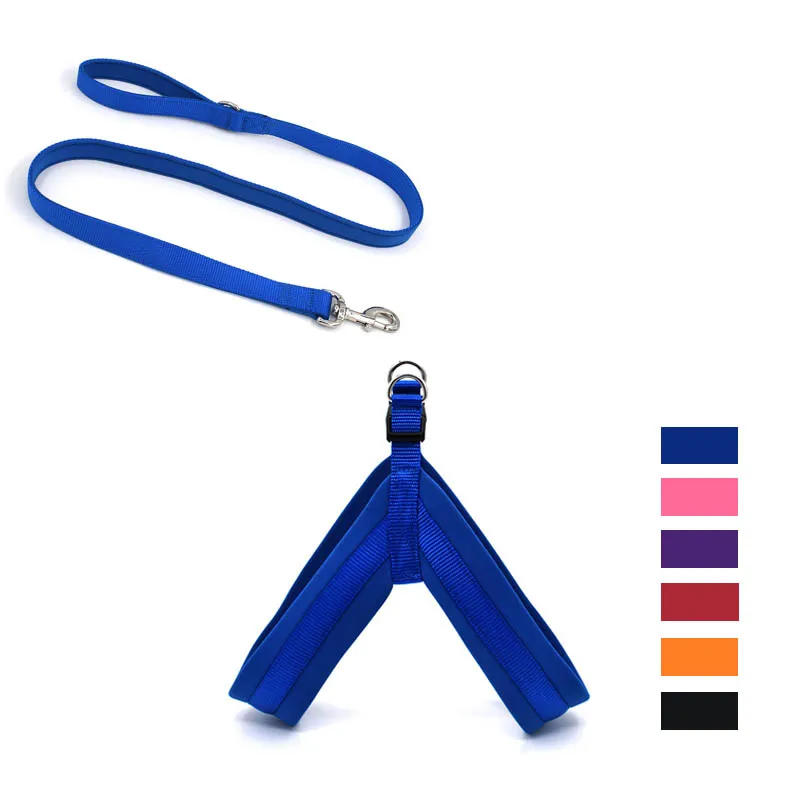 Nylon Dog Harness Soft Padded Pet Harnesses Vest For Walking Small Medium Large Dogs Adjustable XS S M L | Дом и сад