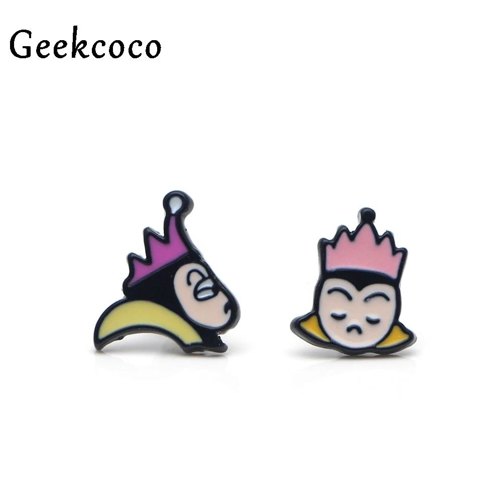 

Snow White Queen Creative minimalism earrings for Women Lovely Earrings Girls Earring Stud Accessories Cartoon Jewelry J0305