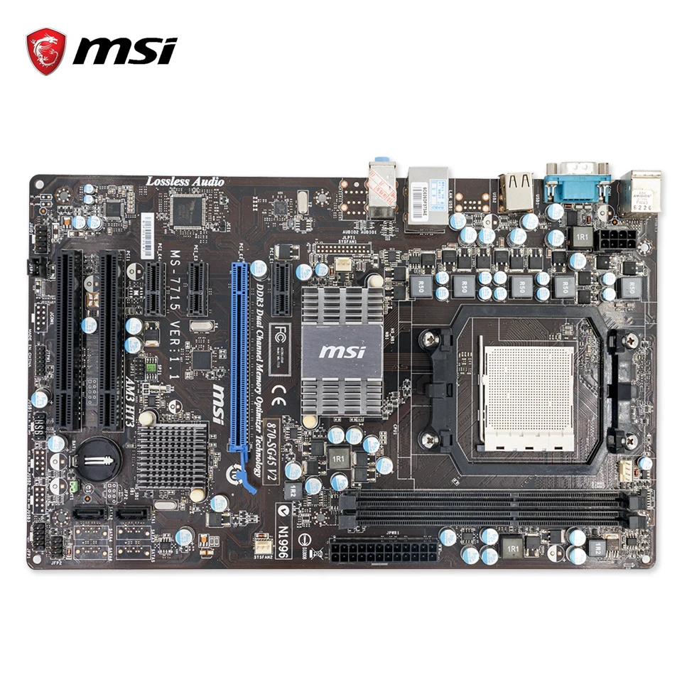 

MSI 870-SG45 V2 Desktop Motherboard 770 Socket AM3 DDR3 8G SATA2 USB2.0 ATX