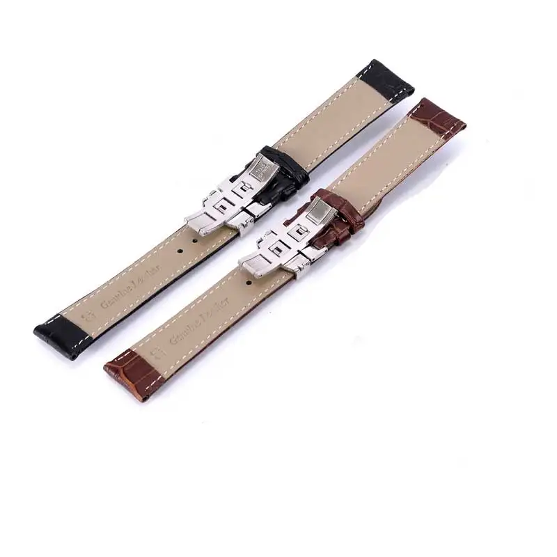 New Watch Black Watchbands Leather Strap Watch Band 18mm 20mm 22mm 24mm Foldable Clasp Wristband Watch Accessories Wristbands New Watch Black Watchbands Leather Strap Watch Band 18mm 20mm 22mm 24mm Foldable Clasp Wristband Watch Accessories Wristbands