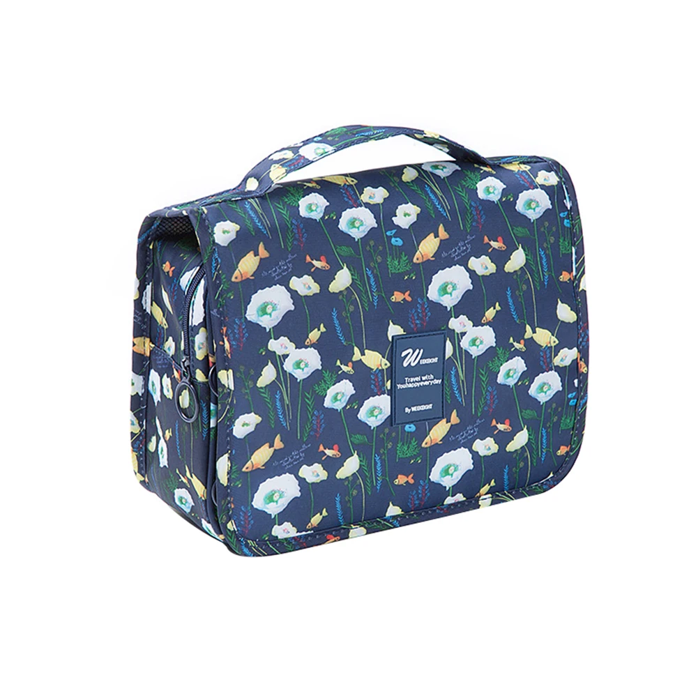 

Fish Rabbit Print Travel Toiletry Makeup Organizer Cosmetic Tote Storage Bag maleta de maquiagem toiletry bag makeup pouch