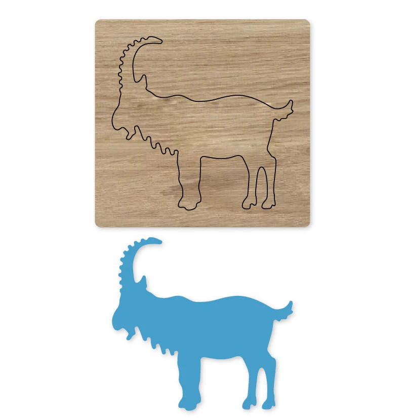 

Hemere Wood Die Cuts Accessories Old goat Sheep Frame for DIY Paper Card Making Photo Scrapbooking Decor Supplies Embossing Dies