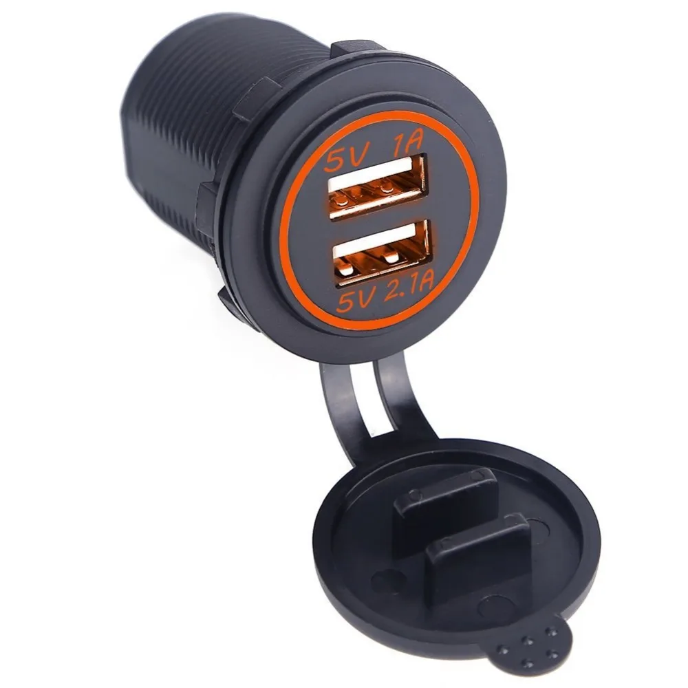 Адаптер питания с двумя USB портами 12 В|parts usb|parts lightersparts car |