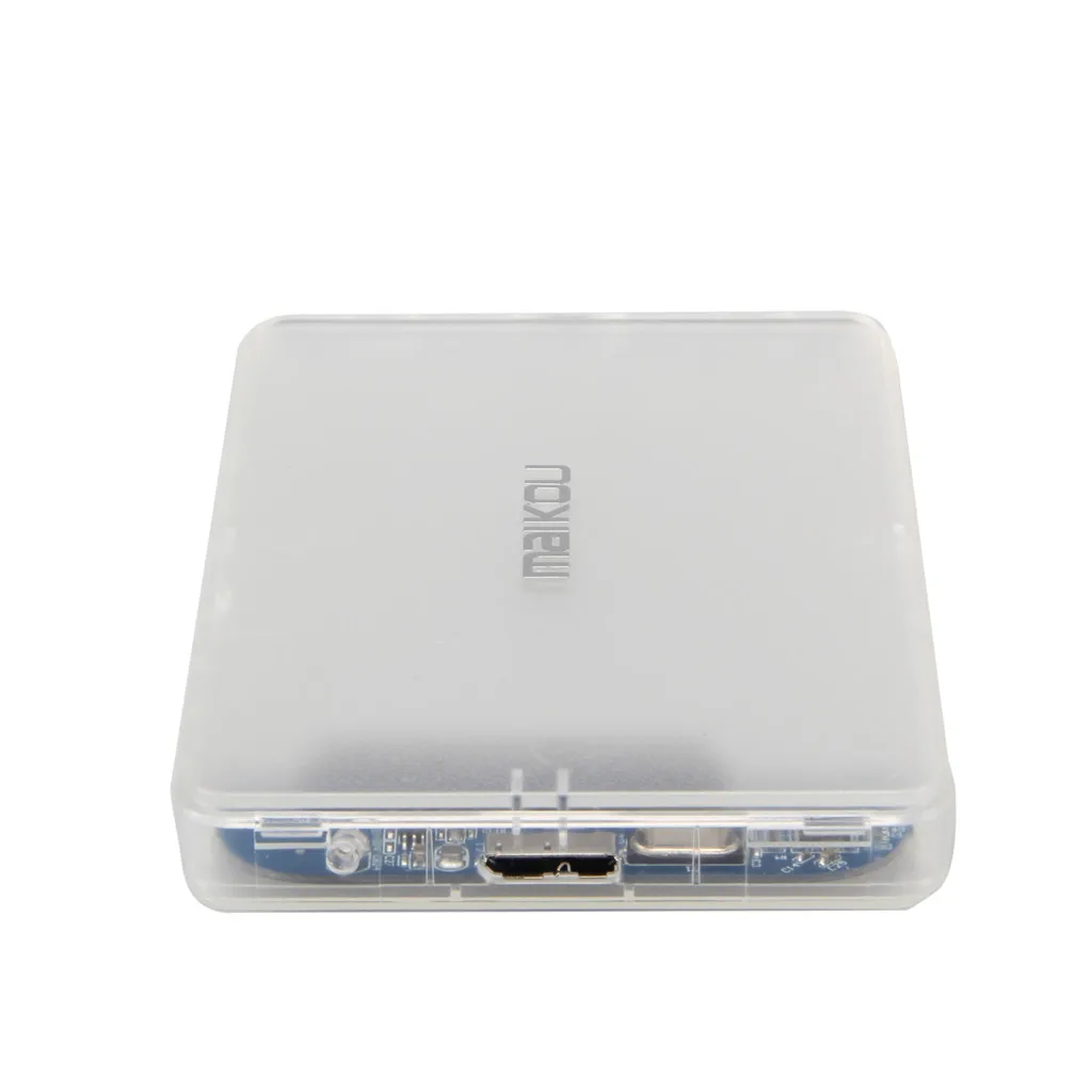 Maikou 2,5 дюйма Usb3.0 Sata3 Ssd Внешний Прозрачный матовый мобильный жесткий диск коробка