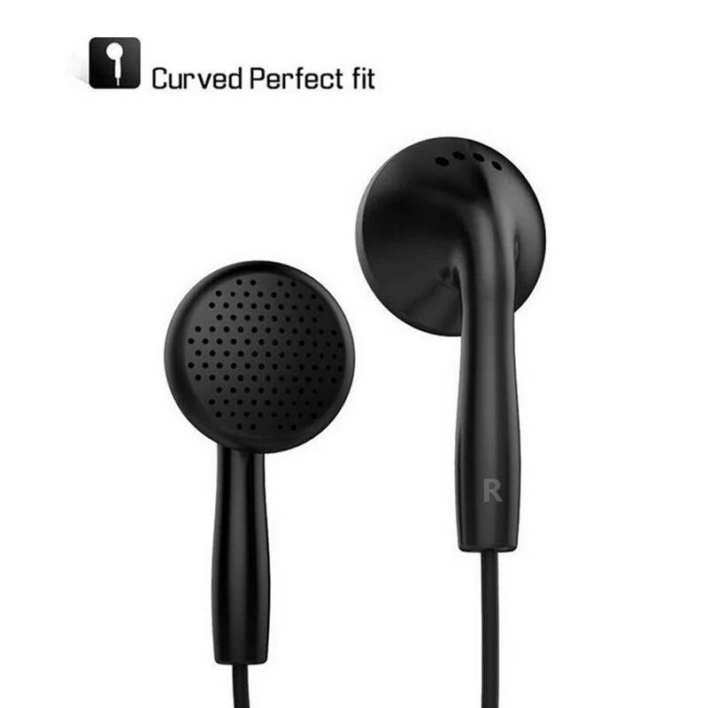 Flat Earphone Heavy Bass Metal 3.5mm Wire Music Headset Gamer Earbuds Earphones With Mic Fone De Ouvido Audifonos For PC Phone