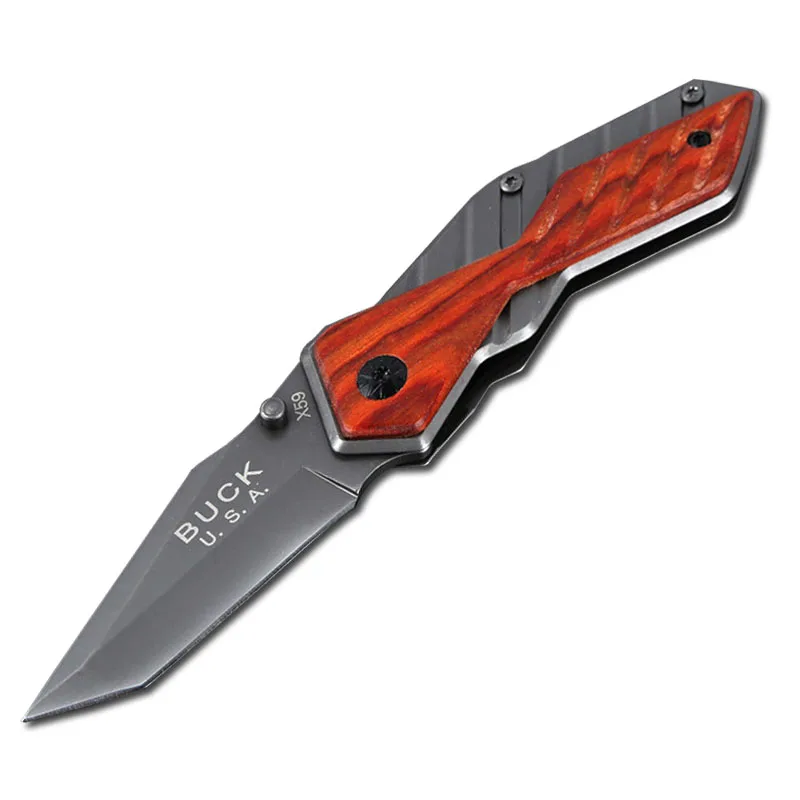 

Mengoing Mini Pocket Knife Tactical 5Cr13 Titanium Stainless Steel 57HRC Hardness Small Folding Blade Knives Best Gift