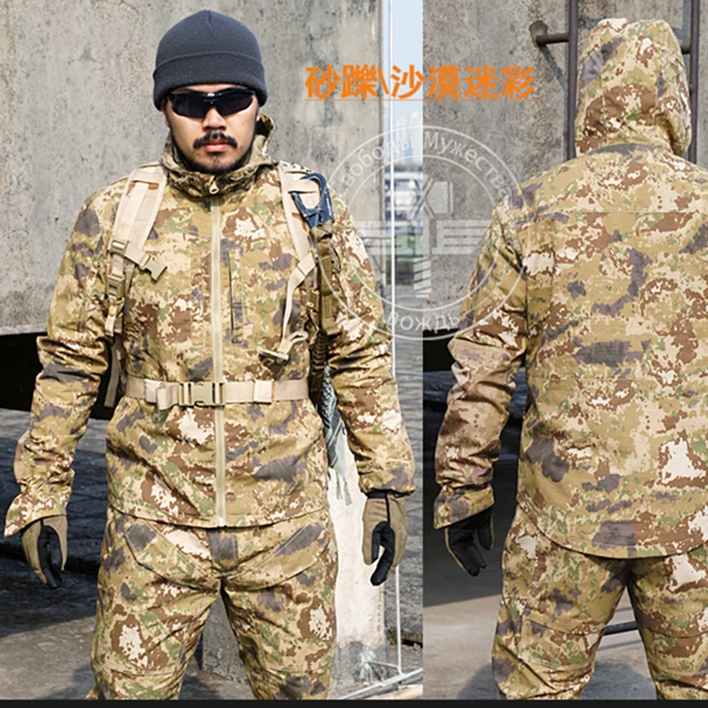 

New Army Military Uniform Tactical Suit Equipment Desert Camouflage Combat Airsoft CS Hunting Uniform Clothing Set Jacket Pants