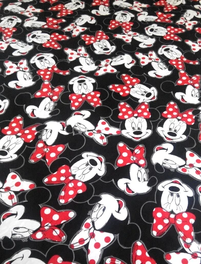 

NEW Knitted fine cotton fabrics for Patchwork prints cartoon DIY kids clothes materials coat Sewing Textile Tilda tecido