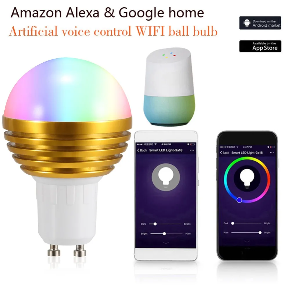 

Smart WiFi Light Bulb LED Lamp 7W RGB Magic Light Bulb E27 Wake-Up Lights Compatible with Alexa Google Assistant