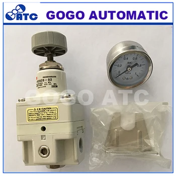 

SMC type precision pressure regulator IR3020-02BG regulator with pressure gauge and bracket munal control 0.01-0.8Mpa