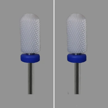 

White Ceramic-2 Pcs/Lot- Nail Drill Bit - Small Rounded Top Bit - (0026.060)