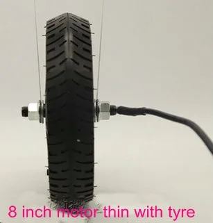 Clearance 8inch BLDC hub motor gearless with tyre 24v36v 180w-400w for electric scooter ebicycle MTB lithium Folding bike motorcycle 4