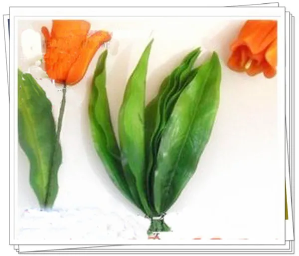 

Free shipingLML04 tulip leaves , artificial leaves for nylon stocking flower accessories,DIY flower material(100pcs/lot)