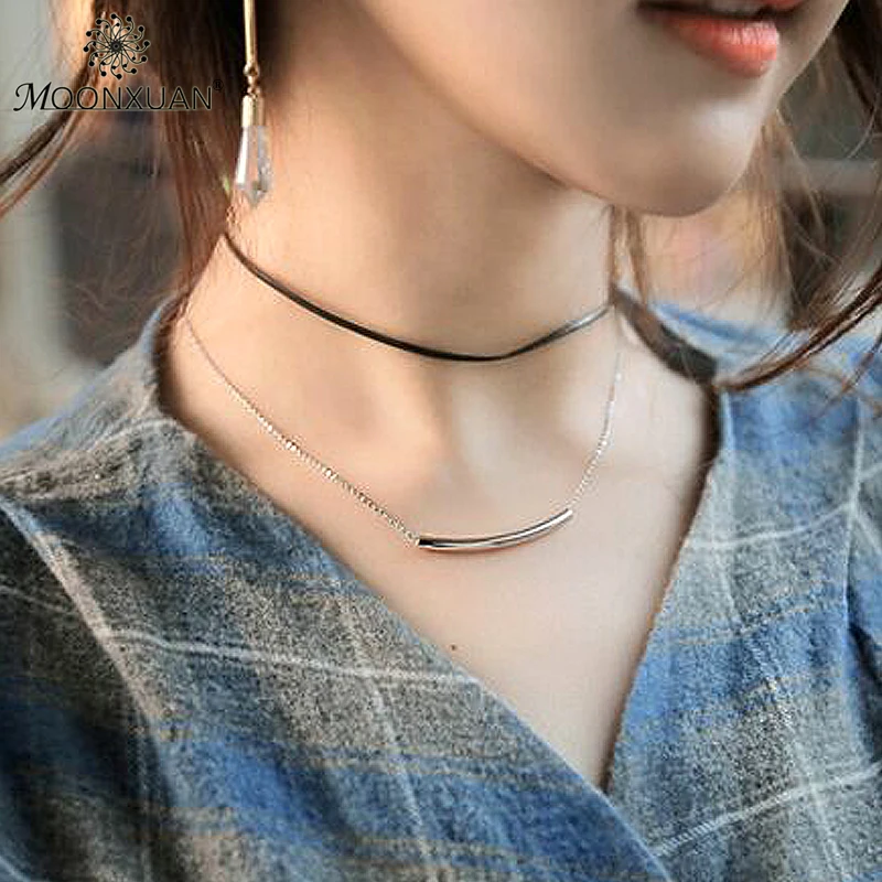 Arc полые трубки Колье женское ожерелье колье Femme Jewelry стиль koyle Цепочки и ожерелья s