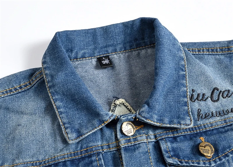 2019 high-grade Brand Vest Male Sleeveless cotton soft comfortable Jackets Hole Jeans Waistcoat 80s Vintage Men's Denim 6XL