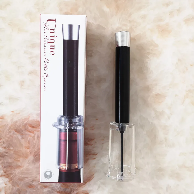

Air Pressure Red Wine Bottle Opener Gift Box Packing Not Damage Bottle Jar Cork Opener Grape Wine Bottles Wood Stopper Openers