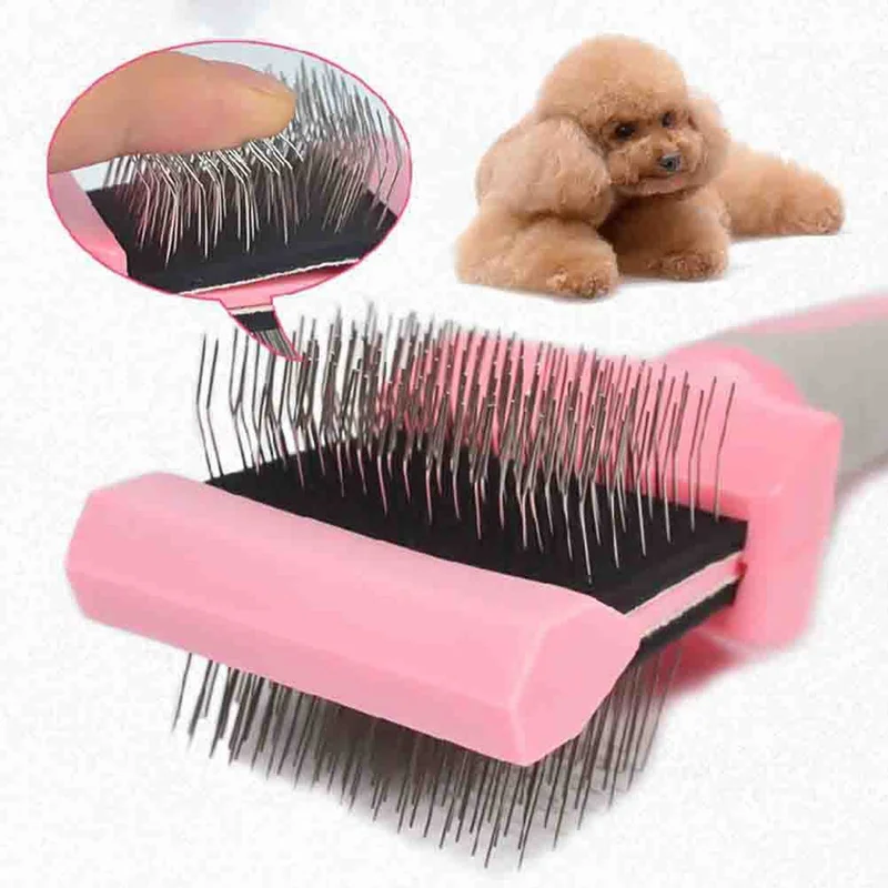 

Pet Dog Double-faced Hair Comb Pets Grooming Double Sided Brushes Dogs Cats Puppy Hair Grooming Rake Combs Brush