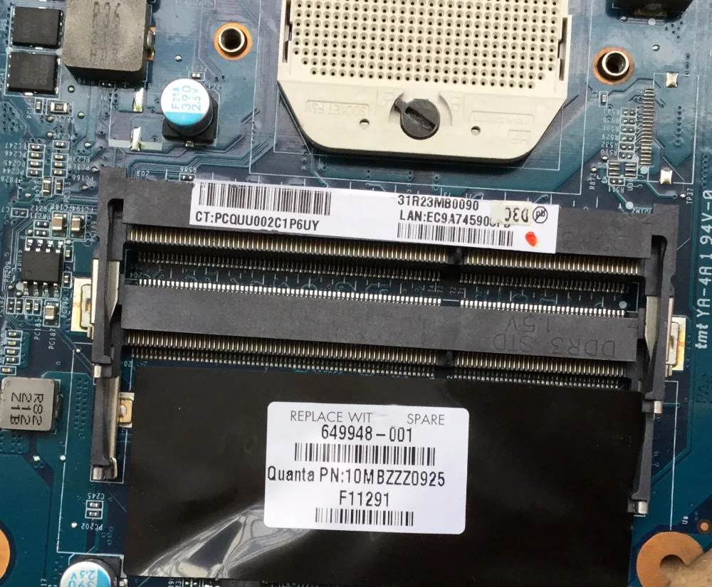 DA0R23MB6D0 شحن مجاني ل جناح HP G4/G6/G7 اللوحة 649948-001 اللوحة المحمول amd المتكاملة