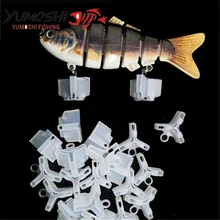 Яркие мира YUMOSHI 5 Размер 10 шт/1 Размеры 50 шт./компл. резиновая Карп Рыболовный крючок рукава ВЧ безопасности протектор рыболовные принадлежности