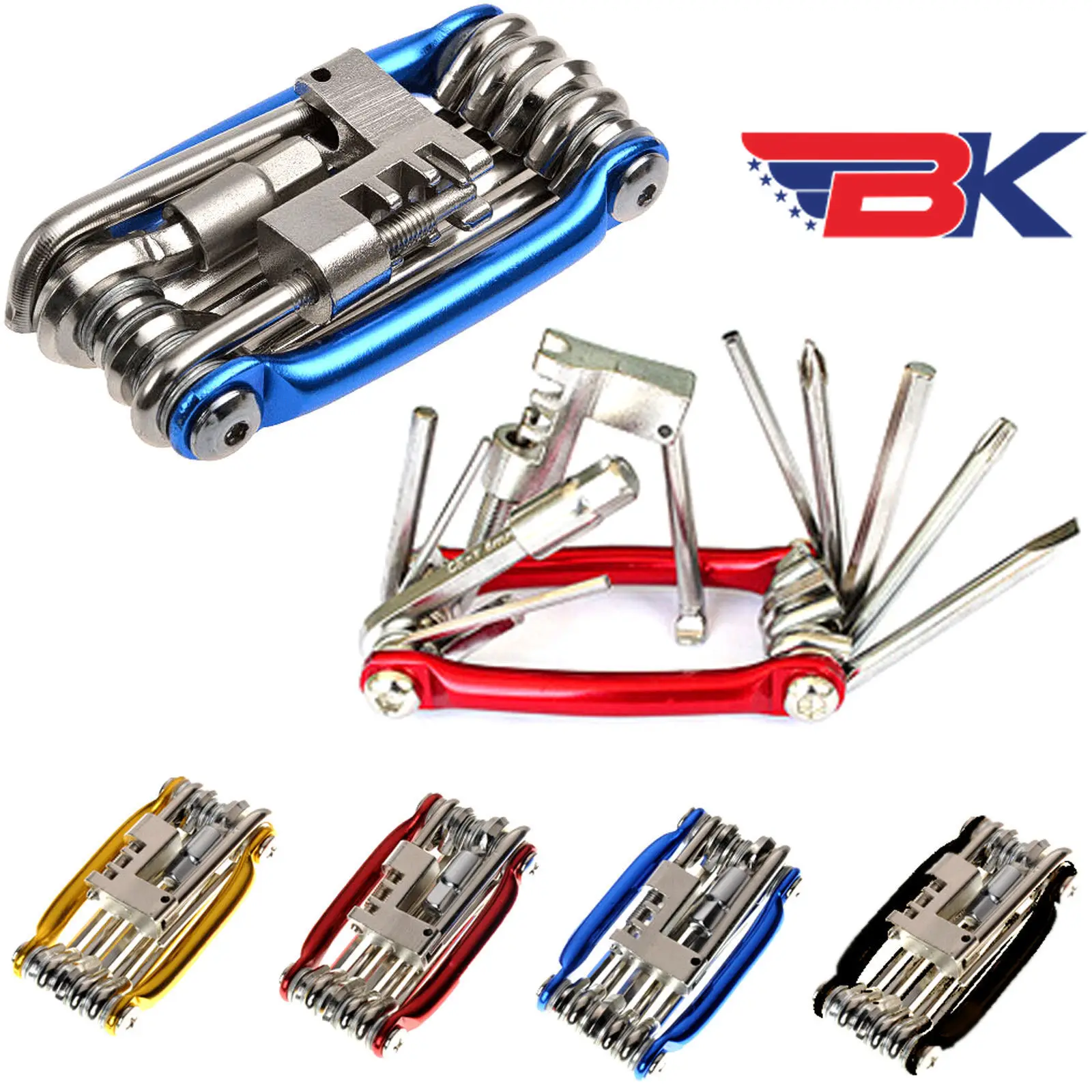 

11 Multi Tool Bicycle Bike Allen Hex Keys Screwdriver Chain Link Tool MTB ROAD