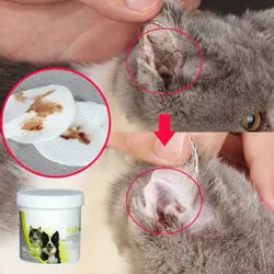 Новый Pet Ear Cleaner салфетки для собак остановить зуд нежная чистка сохранить гигиену 100 шт./лот