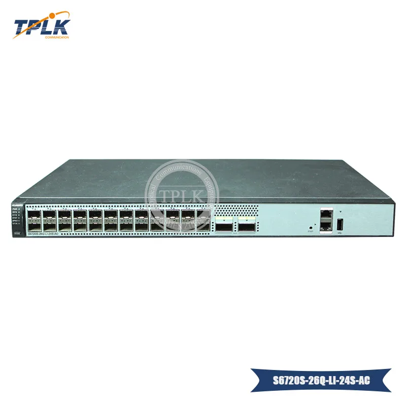 S6720-LI серии S6720S-26Q-LI-24S-AC коммутатор с 24x10GE SFP+ 2x40GE QSFP+ порты 24 порта 10 GE сетевой коммутатор