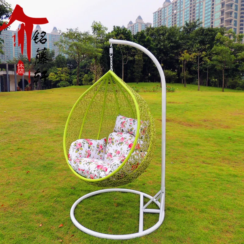 Factory direct wicker chair swing hanging baskets indoor outdoor
