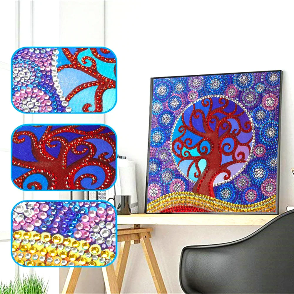 

HUACAN Diamond Embroidery Sale Special Shape Diamond Painting 5d Tree Landscape DIY Picture Of Rhinestone Partial Diamond Mosaic