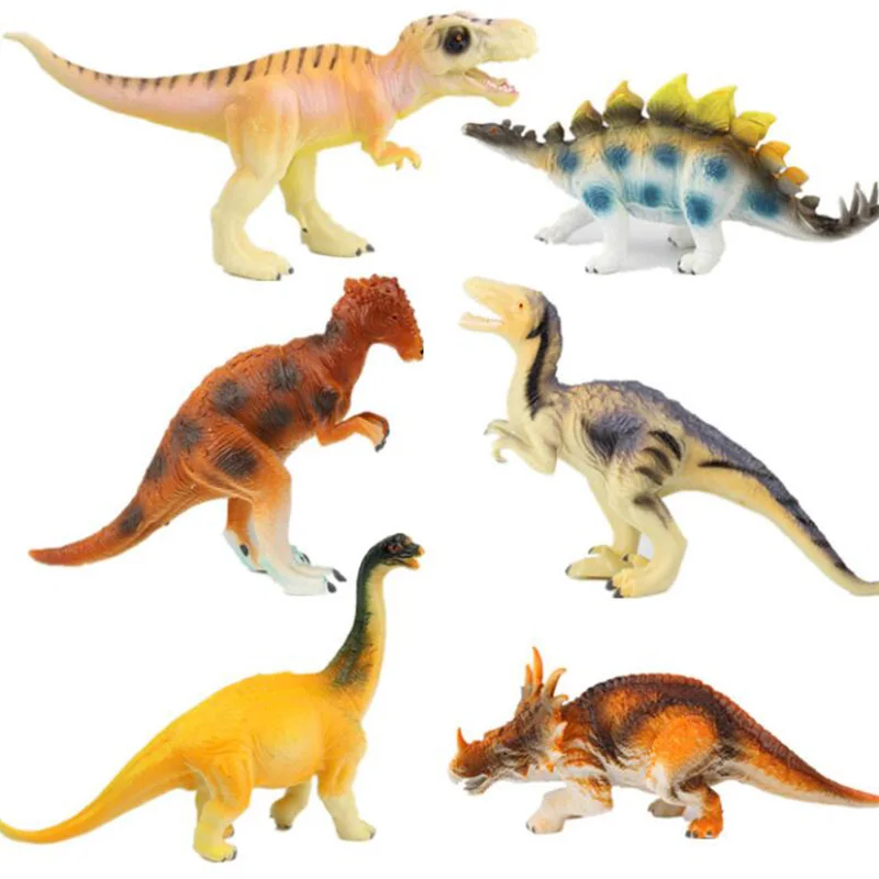 

Collectible Miniatures Jurassic Park Dinosaur Rubber Animal Action Play Figures Model for Child Velociraptor Dragon Home Deco
