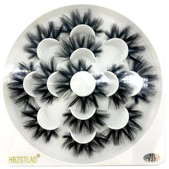 

HBZGTLAD 7 pairs natural false eyelashes fake lashes long makeup 3d mink lashes eyelash extension mink eyelashes for beauty