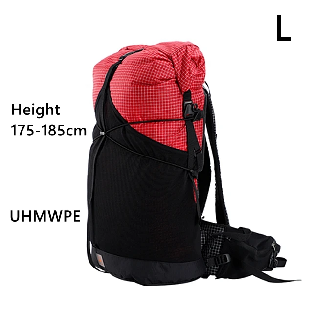 3F UL GEAR 35L рюкзак X-PAC/СВМПЭ материал легкий прочный путешествия Кемпинг Сверхлегкий походный - Цвет: UHMWPE Red L