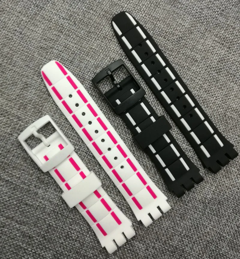 Watch Accessories For Swatch Silicone Strap for Swatch Diving Series SUUB101 SUUW101 Watch Accessories For Swatch Silicone Strap for Swatch Diving Series SUUB101 SUUW101