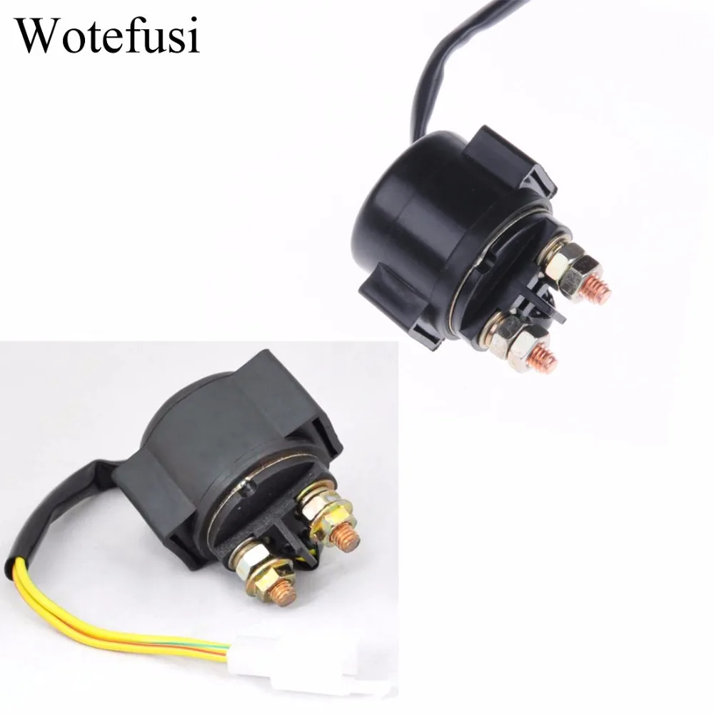 

Wotefusi Starter Solenoid Relay For Motorcycle GY6-125 Round [P135]