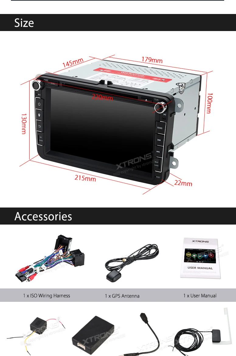 Top 8" Car DVD for Volkswagen Beetle 2011-2015 & Sharan 2010-2014 & Amarok 2010-2015 with Built-in Vehicle Standard DAB+ Module 17