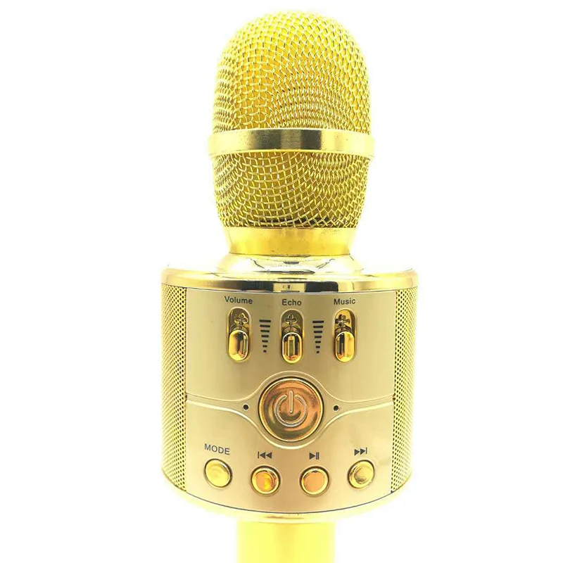 Караоке Bluetooth Беспроводной микрофон ручной Перезаряжаемые конденсаторные микрофоны Портативный Смарт студия Запись микрофоном для