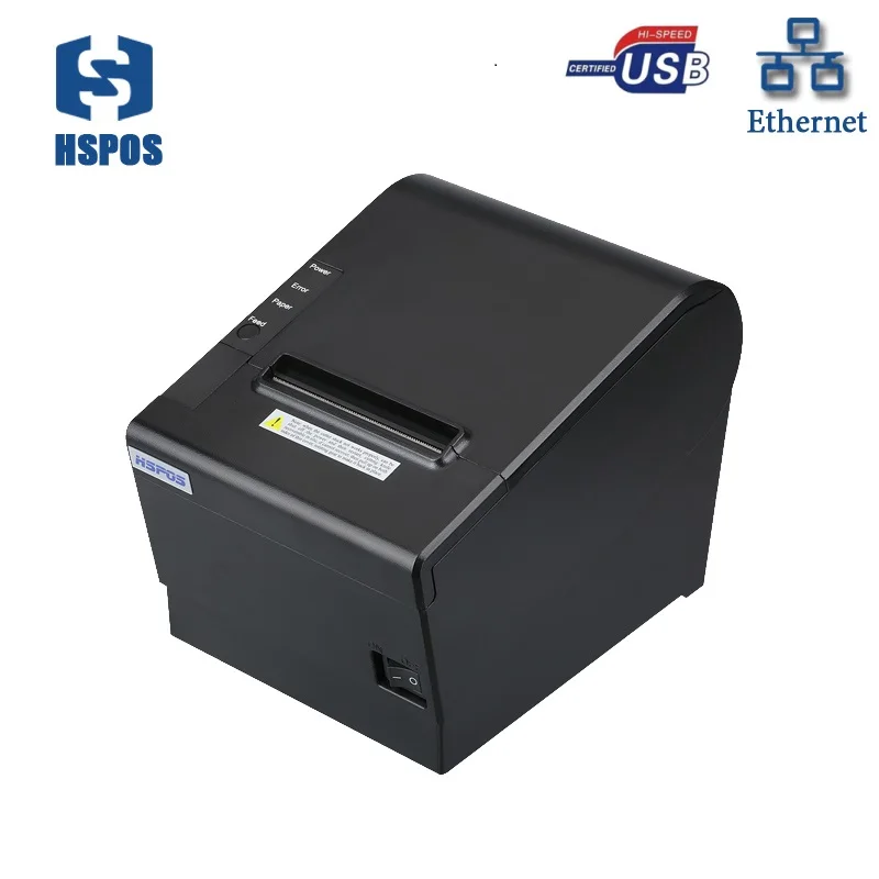 Лучшая цена 80 мм pos usb термопринтер для чеков с автоматическим резцом интерфейсом