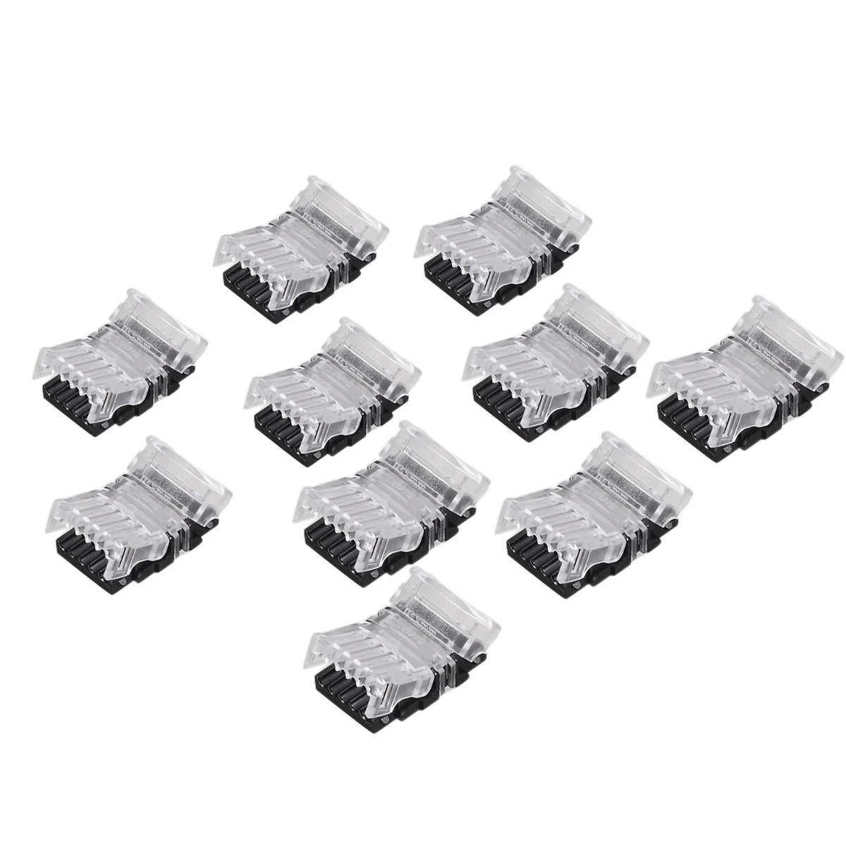 10pcs 5 pin LED Strip Connector Waterproof IP65 5050 LED Light Quick Connectors Mayitr Lighting Accessories